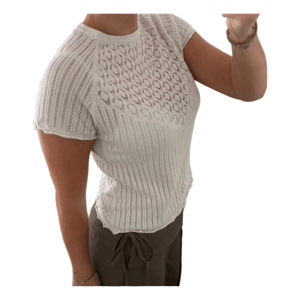 Udgået Zara pointelle top