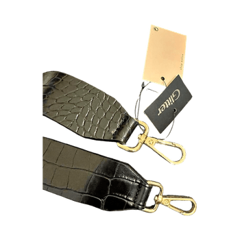 Mustat käsilaukun hihnat