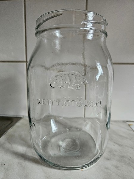 2l Karhula tölkki keräily keittiötölkki lasi astia