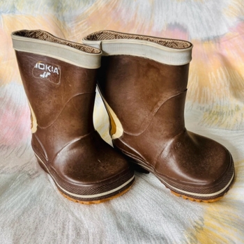 VINTAGE NOKIA! Ruskeat kumisaappaat/brown rainbooties