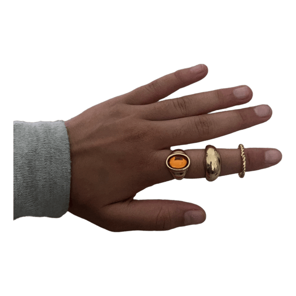 Guld ringe sæt