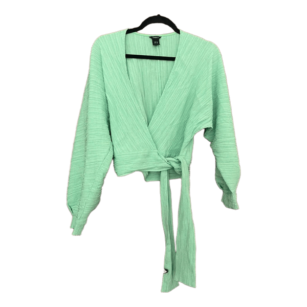 Green wrap top