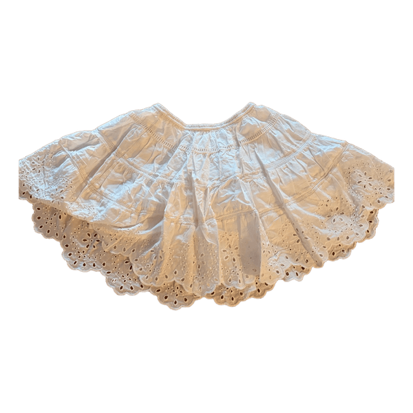 White cotton skirt