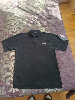 Stone Island black polo shirt