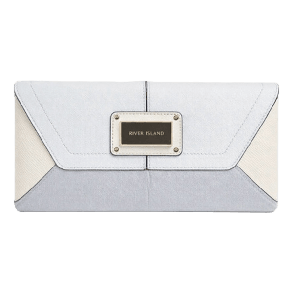 River Island colorblock clutch