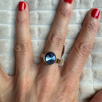 Blue gem size 19 Vidal&Vidal ring- New with tags