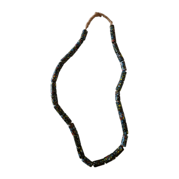 Vintage Artisan Glass Colorful Beaded Necklace