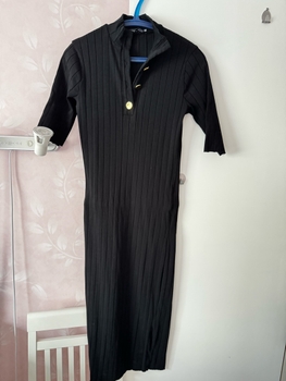 Black long dress / size L 
