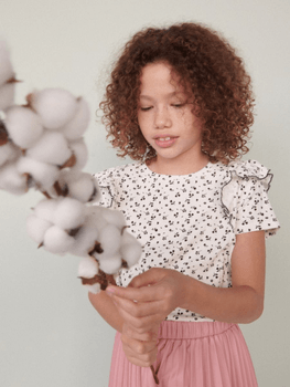 Floral Ruffle Blouse