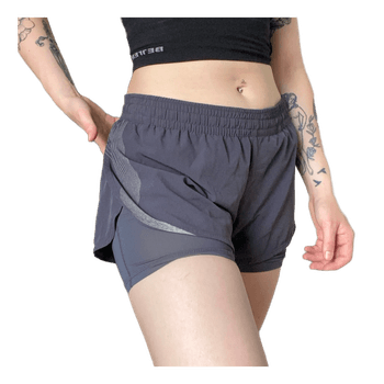 Grey athletic running shorts