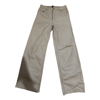 Beige wide leg jeans