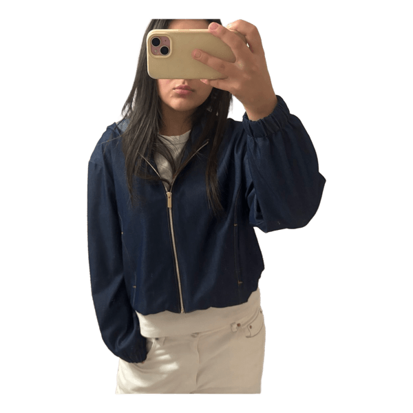 Hooded bomber jacket