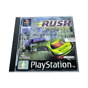 PS1 San Francisco Rush (CIB) sisältää markka-ajan ostokuitit