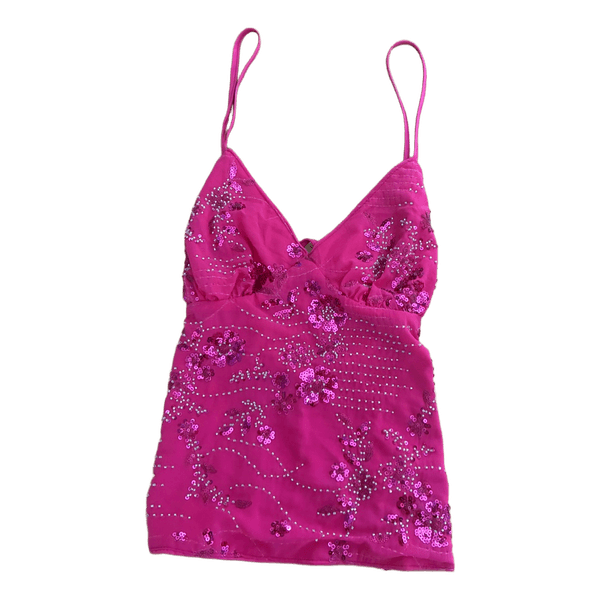 Pinkki paljettitoppi