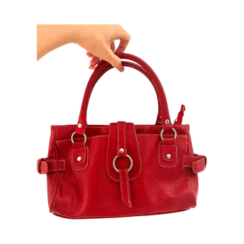 Red handbag