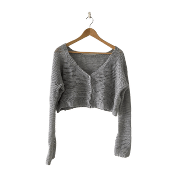 Virkattu cardigan