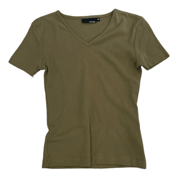 Olive green v-neck t-shirt