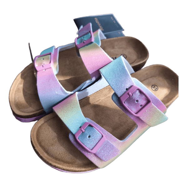 Torotto pastel glitter sandals