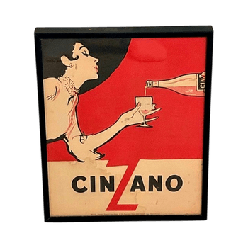 Vintage Cinzano advertisement print