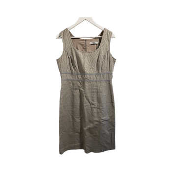 beige pellavamekko