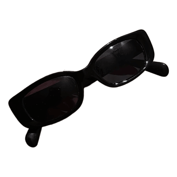 Black rectangle sunglasses
