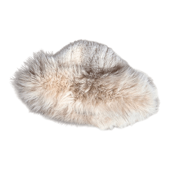 Beige faux fur hat