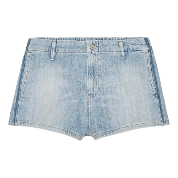 Blue denim shorts