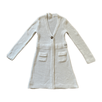 River Woods Long Cotton-blend Knitted Cardigan