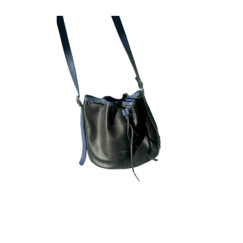 Longchamp leather bag in blue and black
