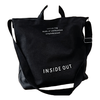 Juodas drobinis krepšys