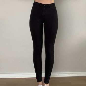 Gina Tricot Molly mustat skinny farkut