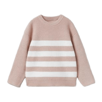 Striped knit sweater
