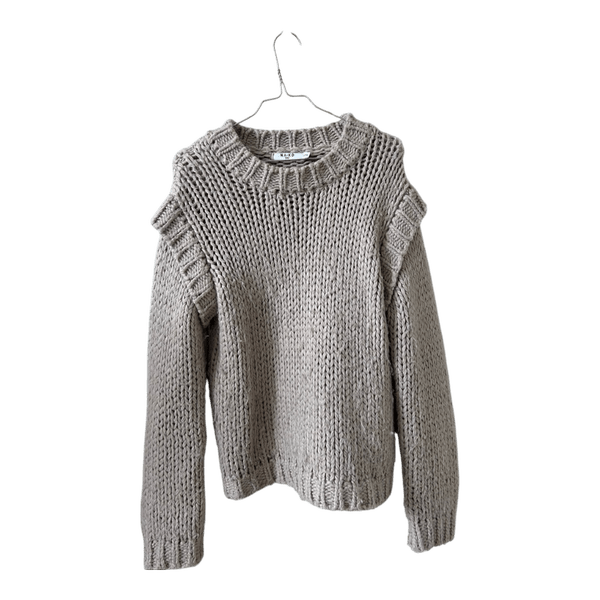 Beige strikket sweater fra NA-KD