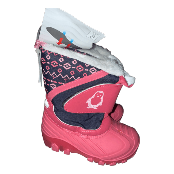 Pink winter boots