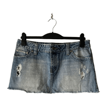 Hydraulic jeans skirt