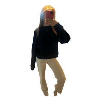 Beige suorat houst
