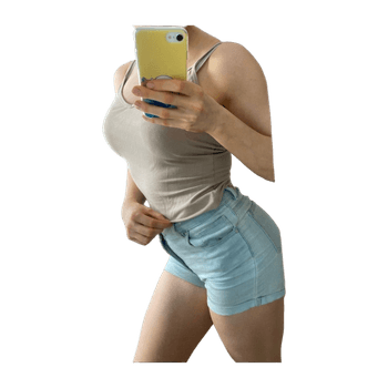 Never denim shorts