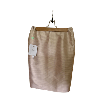 Christian Dior light pink jacquard pencil skirt