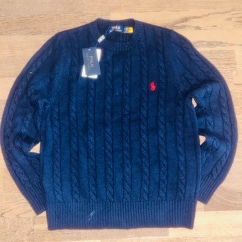 Navy cable knit sweater polo ralph lauren