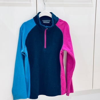Colorful fleece pullover