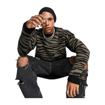Knitted oversized jumper