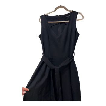 Black midi dress