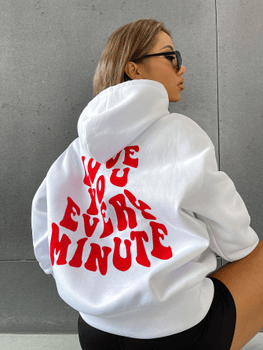 Slogan graphic hoodie