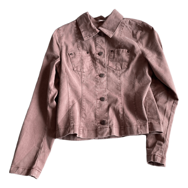 Pink denim jacket