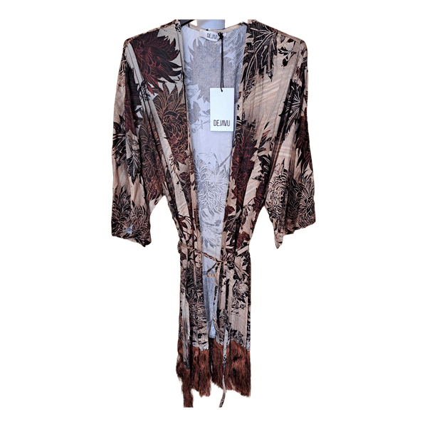Dejavu floral print kimono