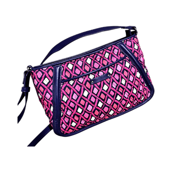 Pink and purple crossbody bag