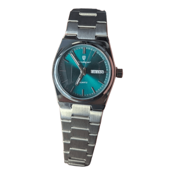 Poedagar green dial watch