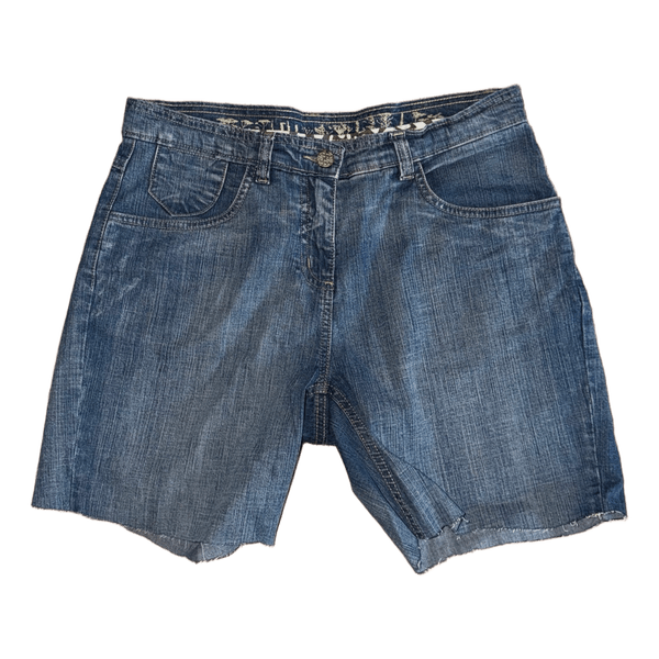 Blå denimshorts
