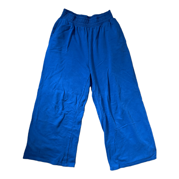 Blue wide leg trousers
