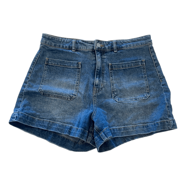Blå denimshorts